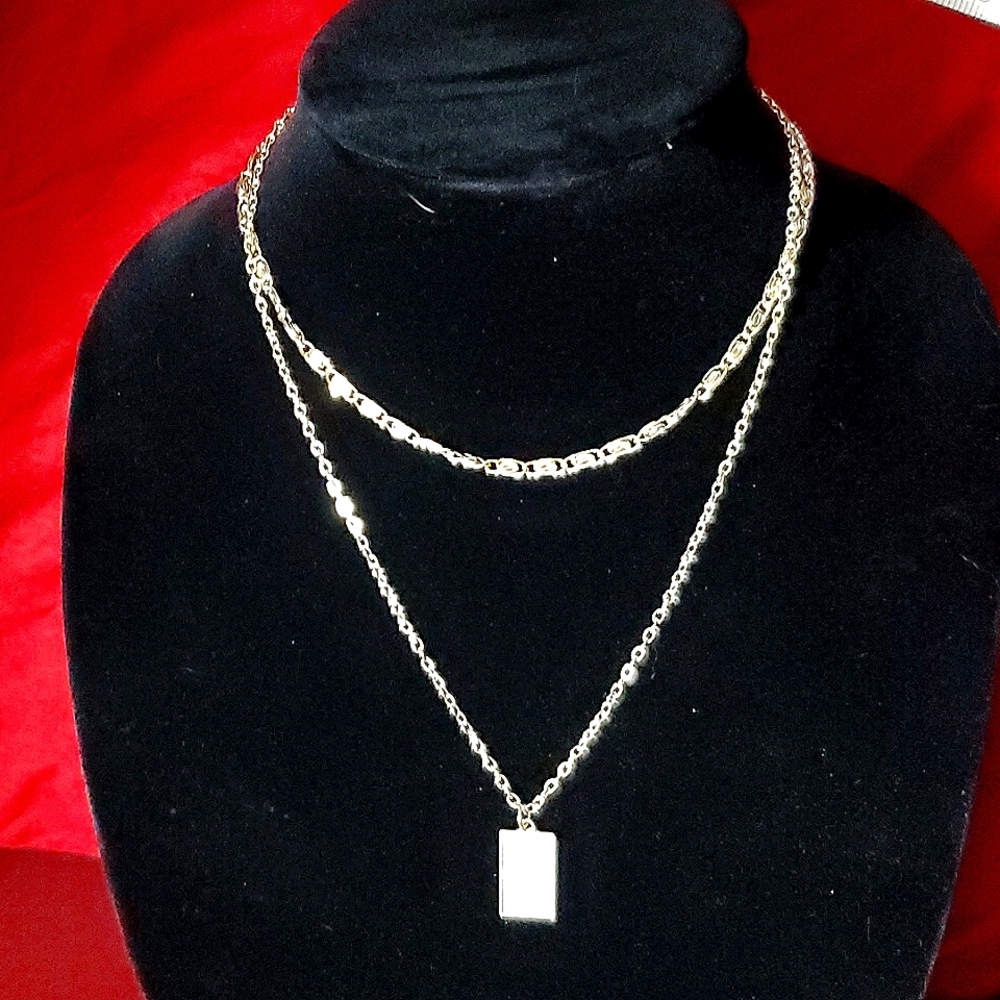 2 Gold Necklaces